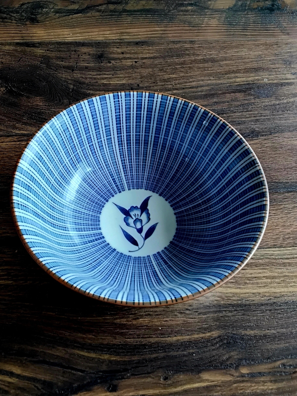 Vintage Japanese Mino Ware Porcelain Serving Bowl